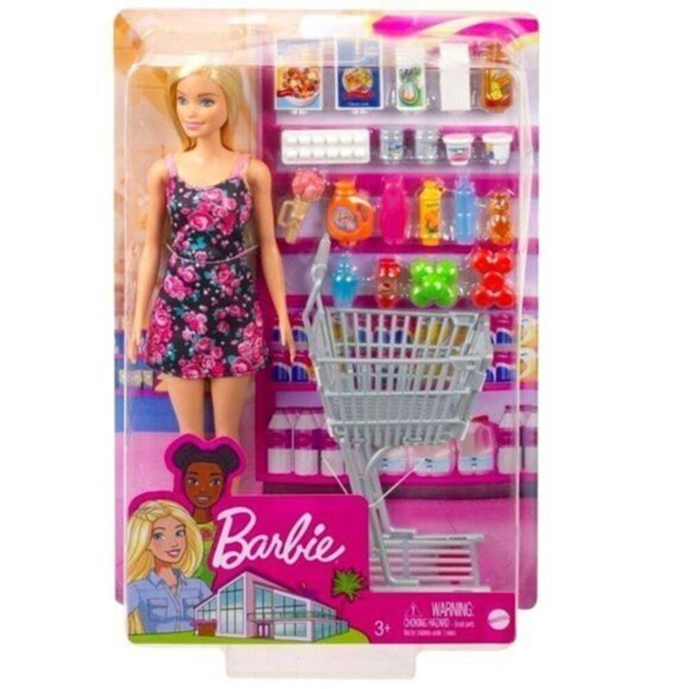 Barbie Shoppingβ Time Doll & Accessories Play Set New